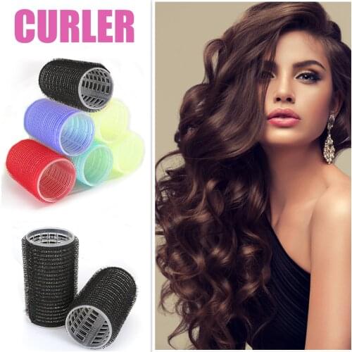 Hair Rollers Self-Adhesive DIY Magic Hairdressing Curlers Home Hair Curing Roller Roll Curler Portable Beauty Hair Styling Tools