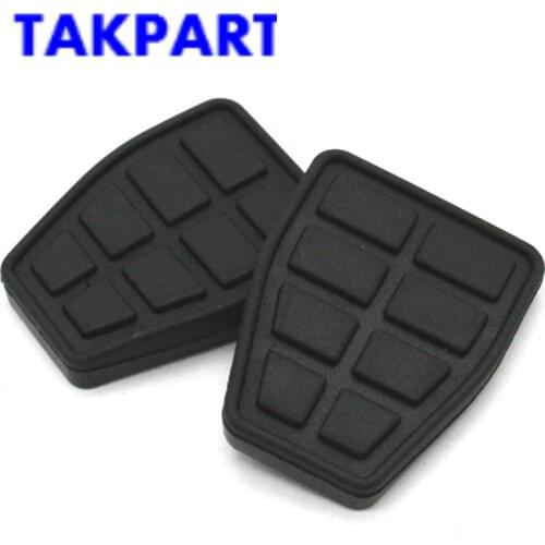 TAKPART FOR 2PCS VOLKSWAGEN T4 TRANSPORTER CAMPER VAN BRAKE / CLUTCH PEDAL PADS RUBBERS 6X0721173A