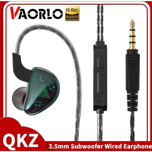 VAORLO Original QKZ AK9 3.5mm AUX Wireld In-Ear HiFi Heavy Bass Earphone With MIC Earbuds Headset Multicolor PK CK5 For Xiaomi
