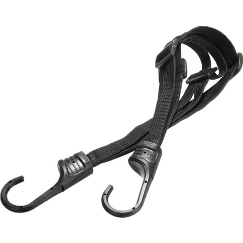 2 Hooks Motorcycles Strength Retractable Helmet Luggage Elastic Rope Strap 60cm Storage Net