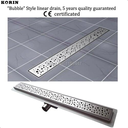 600mm "BUBBLE" Style Stainless Steel 304 Linear Shower Drain, Horizontal Drain, Deodorant floor drain, Shower Channel Drain