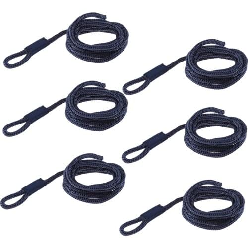 6x Double Braid Boat BUMPER FENDER LINES Marine Docking Rope