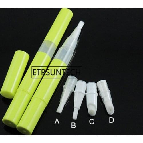 2ml Bottle Automatic Rotary Pen DIY Lip Gloss Bottle With Brush Empty PP Refillable Bottle F2050