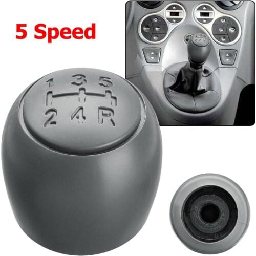 Car Gear Shifter 5 Speed Shift Lever Knob Head Knob Gaiter Cover For fi-at 500 500C & Panda 2003-2012 Car Accessories