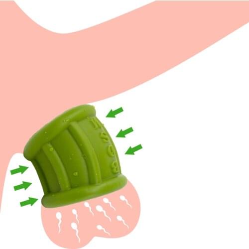 Testicles Bondage Restraint For Male Time Delay BDSM Liquid Silicone Penis sleeve Cock Ring Adult Products Games Chastity Cage