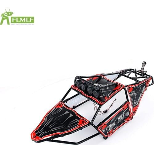 Metal Roll Cage Kit with LED Light Set Fit for 1/5 HPI ROFUN BAHA ROVAN KM BAJA 5TS Toys Racing Games Parts
