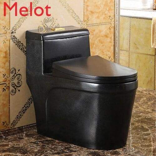 European matte black pattern flush toilet home ultra-green deodorant ceramic color toilet