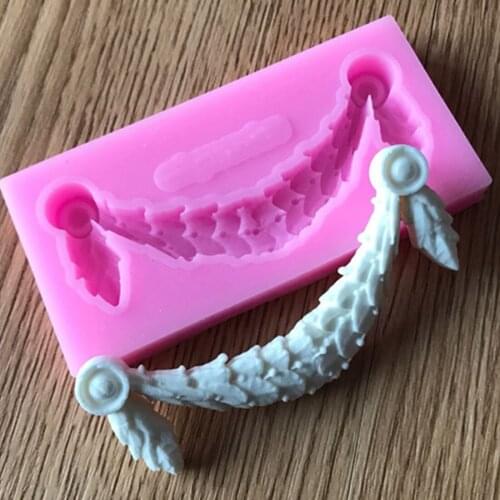 Hot Sale DIY Chocolate Sugar craft Cake Vintage Relief Border Silicone Mold Gum paste Mold Fondant Mold Cake decorating Tools