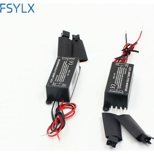 FSYLX 4x ccfl angel eyes drl driver Halo Ring Spare Ballast for E46 12V CCFL Inverter for Angel Eye Evil Eye Ring Auto Headlight