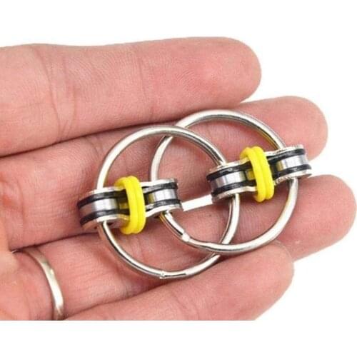 Decompression Chain Vent Toy Anti-stress Adult Fidget Toys Bicycle Chain Keychain Stress Relief Gifts For Friends