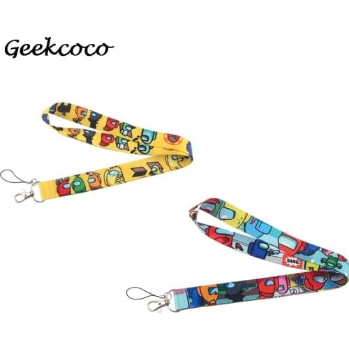 J2115 Cartoon Lanyard For Keys Phone Strap With buckle Lanyard Neck Strap Keychain Lanyards ID Badge Holder