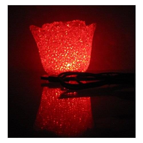 Crystal Rose 7 Colour Light Take The Plug Small Red Unisex Movie & Tv Toy Plastic Electronic Flashing 2021
