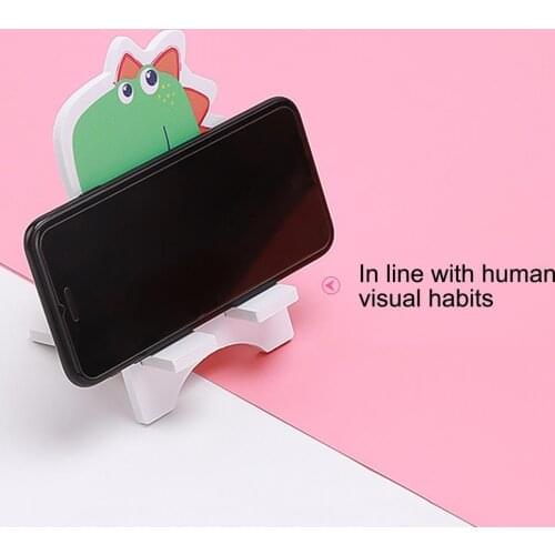Mobile Phone Holder Cartoon Universal Wooden Desk Portable Stand Bracket for Tablet