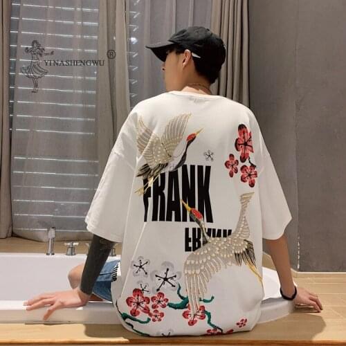 Japanese Style Printed Short-Sleeved T-shirt Kimonos Men Casual Oversized Summer Harajuku Yukata Japan Male Shirts Asian Costume