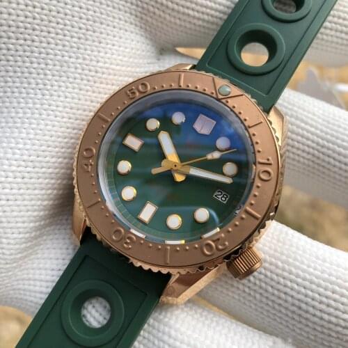 STEELDIVE 1968S Bronze Diver Mans Wrist Watch 300m Water Resistant NH35 Automatic Watch Sapphire Luminous