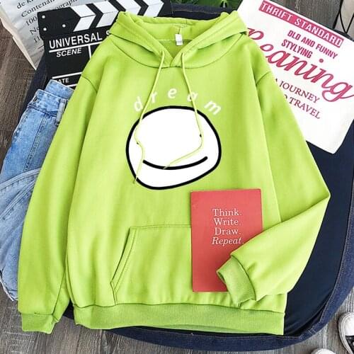 New Dream Smp Smile Hoodie Sweatshirts Unisex Streetwear Men Women Pullovers Long Sleeves Oversized Winter Clothing 300