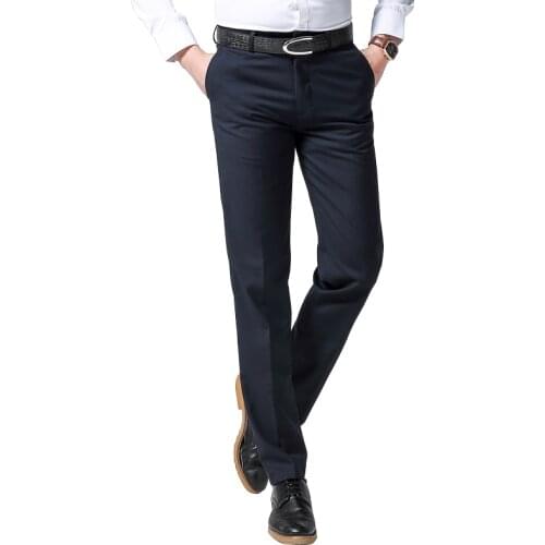 Formal pants for men business social pants Slim straight work pants men Suit Pants Length trousers classical Men Office pants
