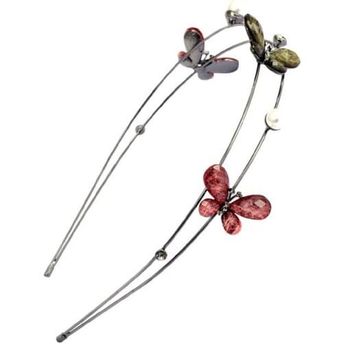 Hoofdband van Vrouwen Handgemaakte Bezel Bloem Crystal Rhinestone Haarband Haarband Sluiting Haaraccessoires Hoofddeksels