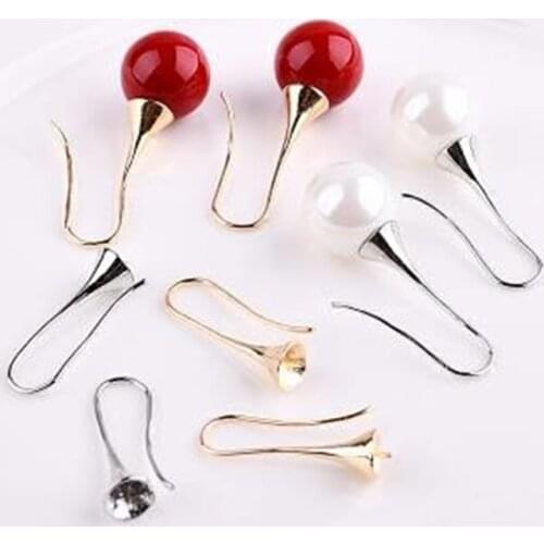 6Pcs/Lot DIY Making Earring Jewelry Findings Gold Rhodium Ear Hook Earwires Accessory For Womens Gift