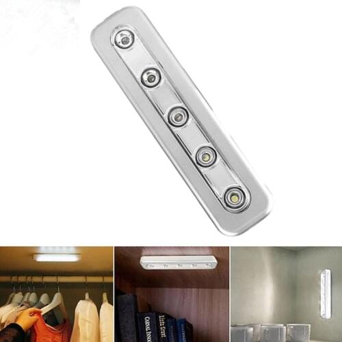 Light LED Strip Push Lights Adhesive Stick On Battery Kitchen Cupboard Nigh Lights Dropshipping New