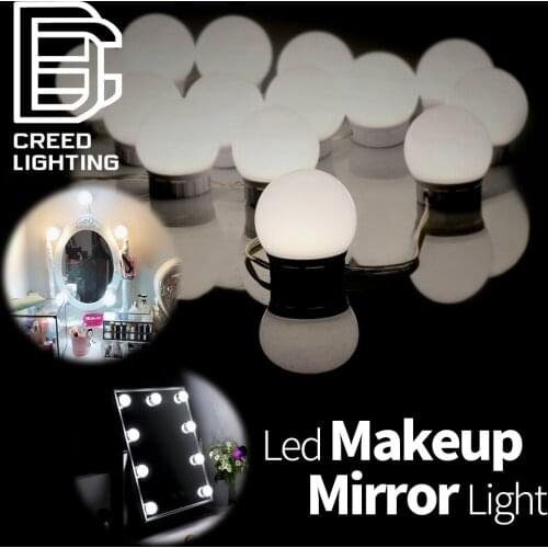LED Makeup Mirror Wall Lamp 16W Vanity Led Light Bulbs Hollywood Led Lamp Touch Switch USB Cosmetic Light Dressing table