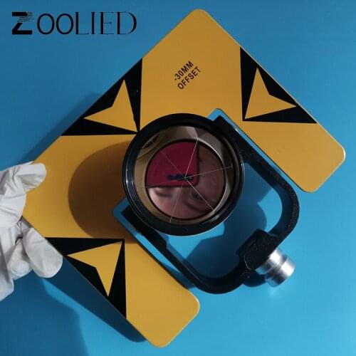 Land Survying All Metal Single Prism Constant -30mm Metal Frame Coner Prism offsets Retroreflector For Total Station Free Ship