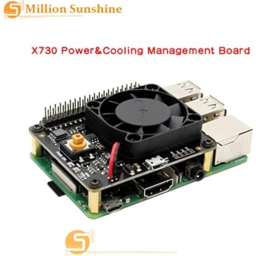 Raspberry Pi X730 Power Management with Safe Shutdown and Auto Cooling Function Expansion Board for Raspberry Pi 3B+(plus) /3B