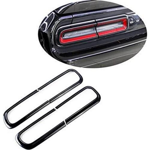 Carbon Fiber Taillight Cover Replacement Rear Tail Light Decorative Trim for Dodge Challenger 2015-2020 Car Styling
