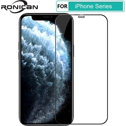Full Cover Tempered Glass For iPhone 12 11 Pro Max 12 Mini Anti-Explosion Full Glue Screen Protector For iPhone 12 Xr Glass Film