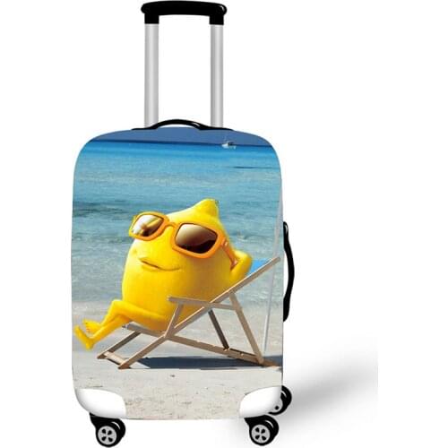 Protective covers for suitcases fruits travel accessories luggage cover valise maletas voyageur copri valigia housse kofferhoes