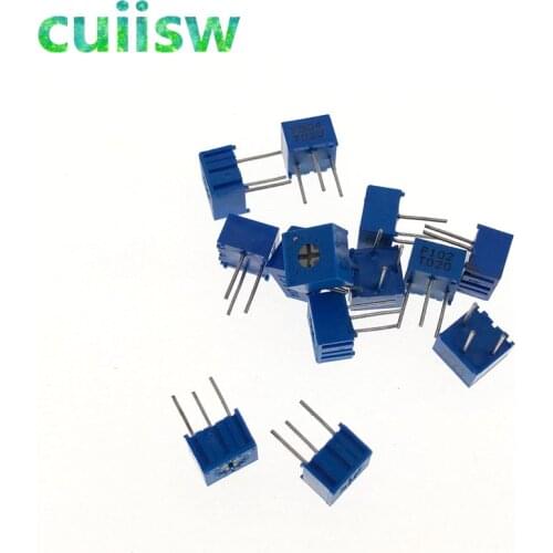 13 values 3362P Potentiometers Kit 3362 MultiTurn Trimming High Precision Potentiometer 3362W Variable Resistors 100R-1M