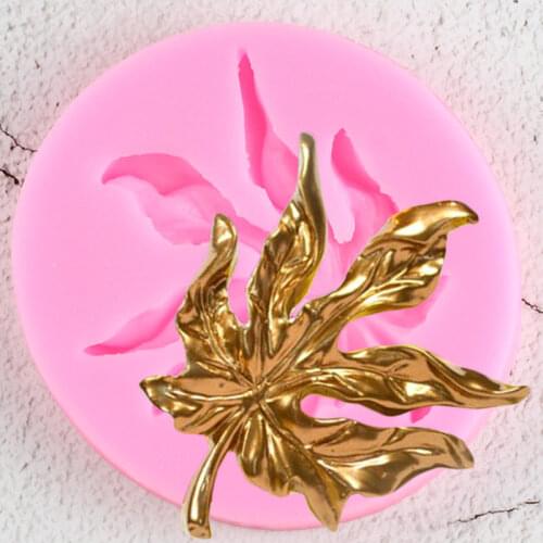 3D Craft Leaves Border Silicone Mold Christmas Cupcake Topper Fondant Cake Decorating Tools Candy Clay Chocolate Gumpaste Moulds