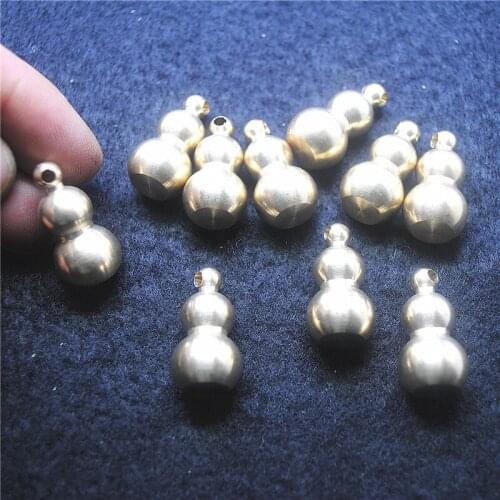 4PCS Copper Gourd Pendants Size 25x13MM For Fashion Jewelry Making Items Religios Items Wholesale Free Shipping