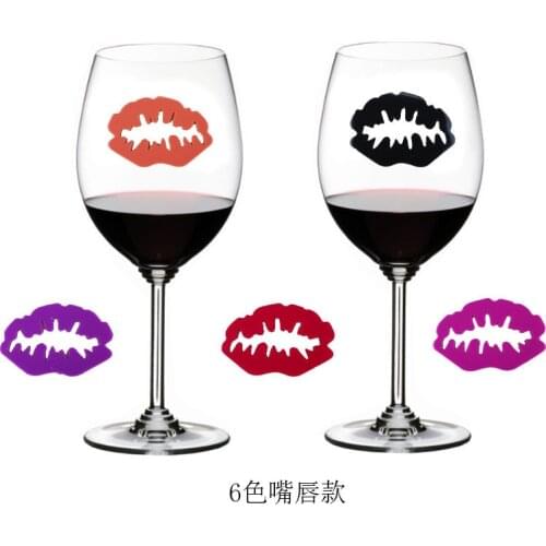 3 sets silicone Wine glass marker drinking cup Identify stickers shot glass tumbler Sign of Buddy Christmas Party bar supplies