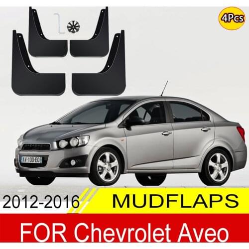 Mud Flaps For Chevrolet Aveo Sonic TM Barina Hatchback 2012-2016 Splash Guards Mudguards Front Rear Fender Flares Auto2014 2015