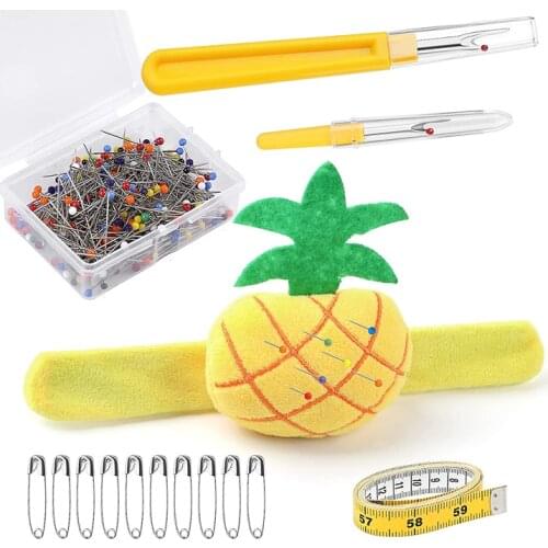 Nonvor 314pcs Multicolor Sewing Pins Positioning Needle Kit With Sewing Seam Ripper Pin Cushion Measure Tape Quilting Supplies