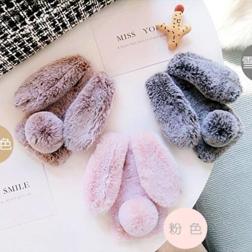 Phone Case For Motorola Moto Edge Plus E6S 2020 G Stylus Pro G4 G5 G5s G6 E4 G8 Power Plus Z2 Play Rabbit Hair Fur Case Cover