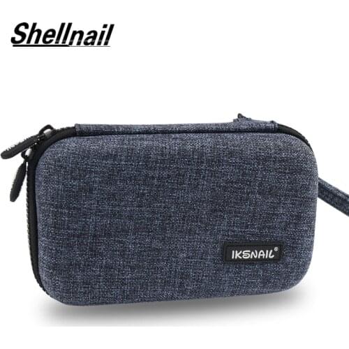 Shellnail External Storage Hard Case HDD Digital SSD Bag For Hard Drive Power Bank USB Cable Charger Power Bank Earphone Case