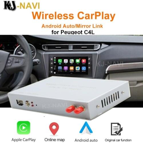 For Peugeot C4L C4 C3 C5 207 2013-2016 with Android Auto Mirror Link AirPlay Car Play Function Wireless Apple CarPlay