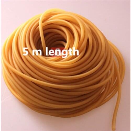 5M Elastic Natural Latex Rubber Band Tube for Hunting Slingshot Catapult
