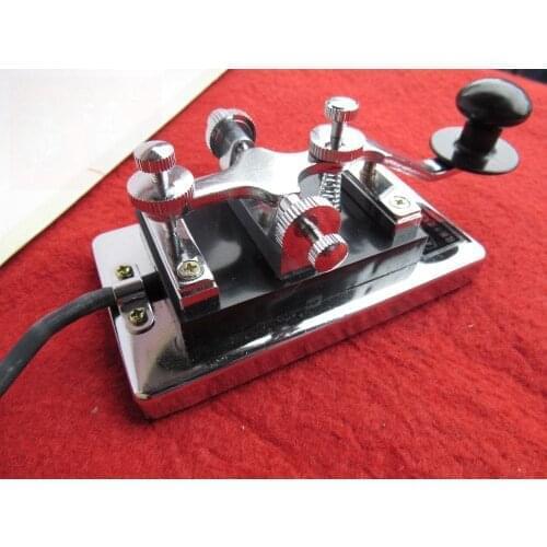 Shortwave radio CW Morse telegraph key K4 K-4 heavy key Escape Room takagism game props Military Room Escape movie props