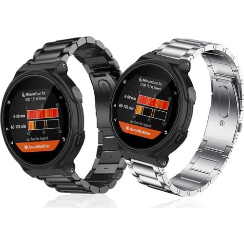 Metal Stainless Steel Strap For Garmin Forerunner 220 230 235 630 620 735XT / Approach S20 S5 S6 Watch Band Bracelet With Tool