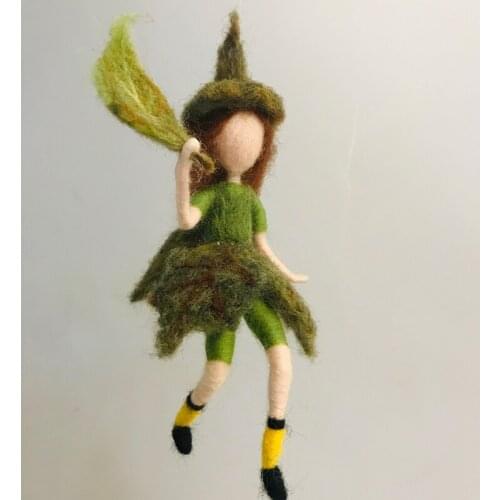 Fairy Needle Felting Kit for Beginners Elf Felting Starter Kit Handmade Wool for Felting Craft Kits Felt Gift 15 cm Height