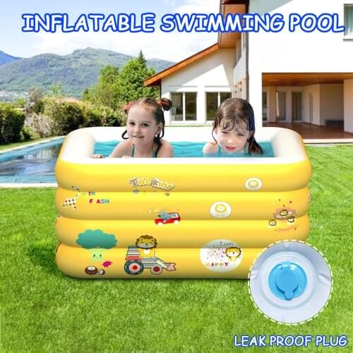 Inflatable Swimming Pool Kid Toy Summer Baby Paddling Play Four-layer Pool Bathing Square Basin Bathtub Outdoors Sport Swim Toys