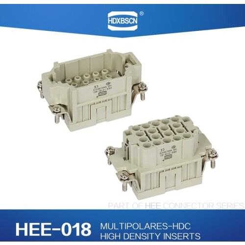 Heavy Duty Connectors HDC-HEE-018-MC/FC 18pin 16A 500V Industrial rectangular Aviation connector plug