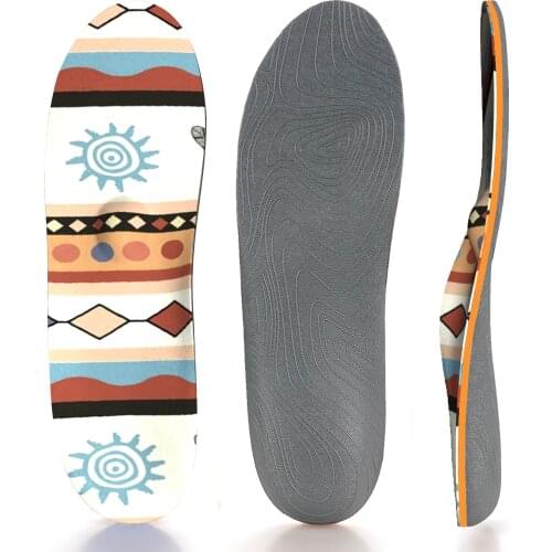 Simple Striped Creative Pattern Mens Running Non-slip Breathable Arch Support Insole