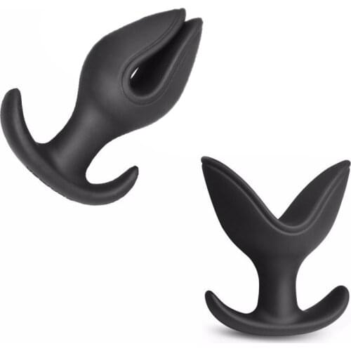 Silicone V Type Opening Anal Plug Anus Dilator Buttplug Anal Prostate Massager G-spot Masturbation Stimulator Sex Toys for Woman