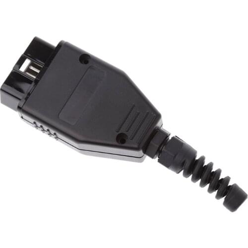 Universal OBD2 16Pin Male Connector Plug Wiring Car Auto Diagnostic Tool LX0E