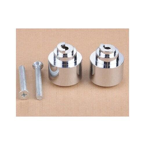 Wotefusi Chrome Handle Bar Ends Weight Grip Cap For Honda 03-13 CBR 600RR 93-99 900RR