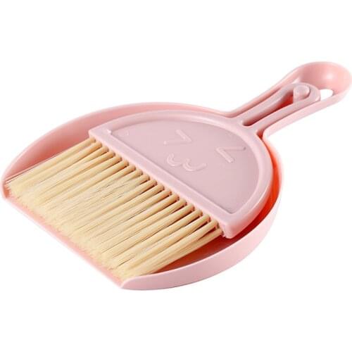 2pcs Mini Desktop Sweep Cleaning Brush Small Broom Household Dustpan Set Floor Cleaner Dust Brush Hot Sale Fashion Accessories